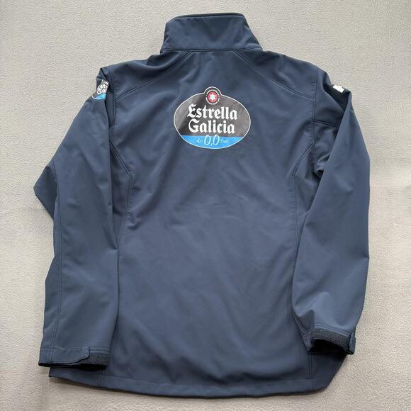 Helly Hansen Softshell Jacket Mens 2XL Blue Full Zip Estrella Galicia 0,0 MotoGP - Picture 2 of 10